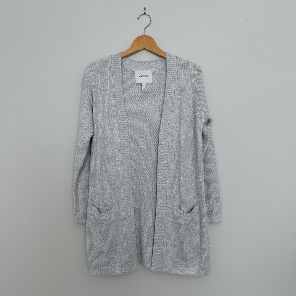 Land Ends Long Knit Cardigan